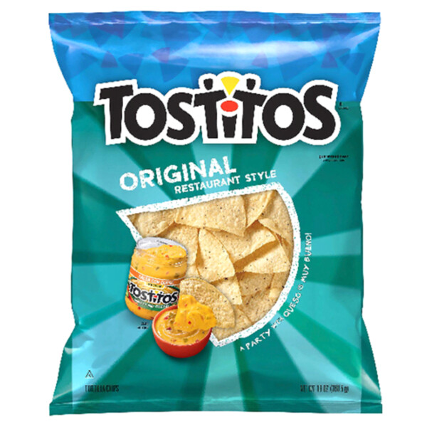 Frito Lay Tostitos Original Restaurant Style Tortilla Chips (USA Imported), 10 oz (283.5 g) - Breakage-proof Pack | Vegetarian