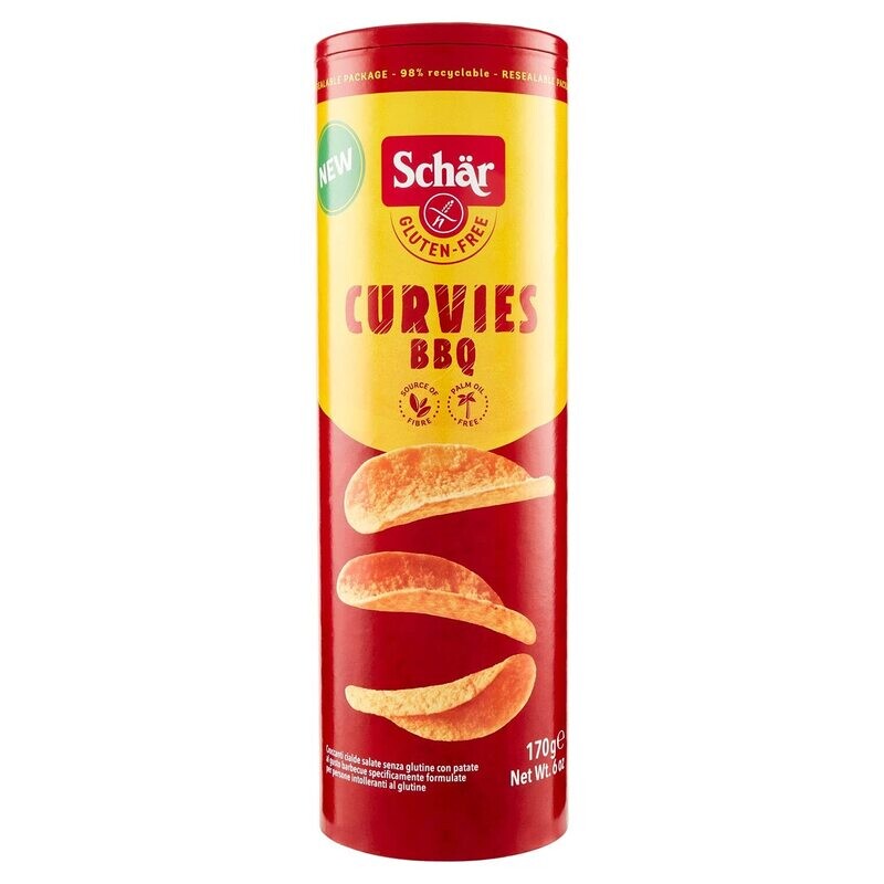 SCHAR CURVIES BBQ CHIPS - GLUTEN FREE 170G
