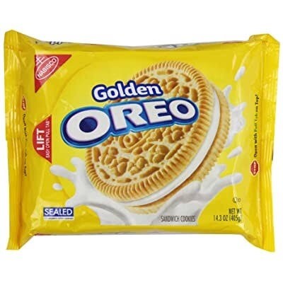NABISCO Golden Oreo Sandwich Cookies, 405g | Imported | Made in Mexico | Breakage-Free Pack