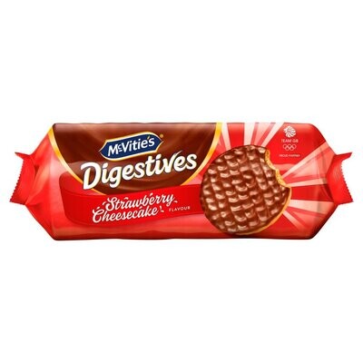 Mcvitie'S Strawberry Cheesecake Digestive Biscuits 243G