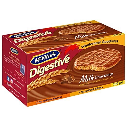 McVitie&#39;s Digestive Milk Chocolate Biscuits (200g) - Imported from UK
