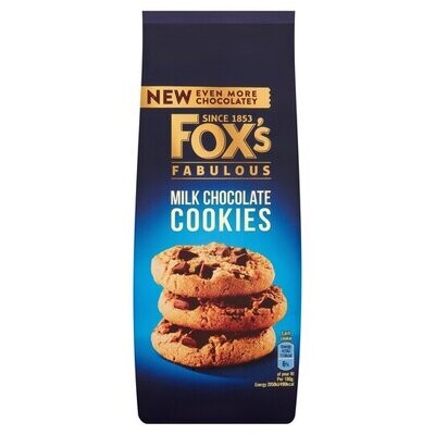 Fox's Fabulous Milk Chocolate Cookies 180G