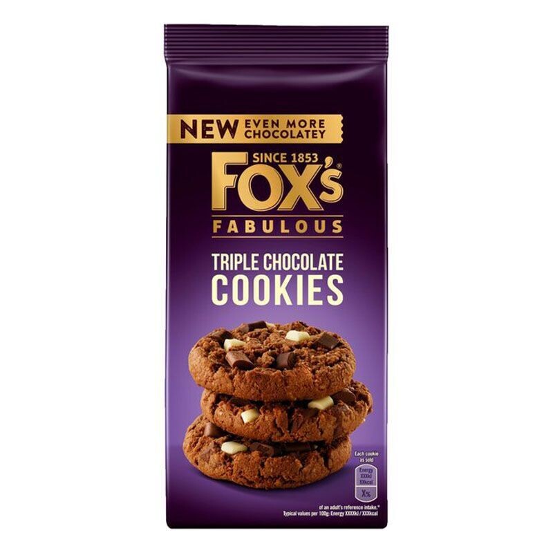 Fox&#39;s Fabulous Triple Milk Chocolate Cookies 180G | Imported 