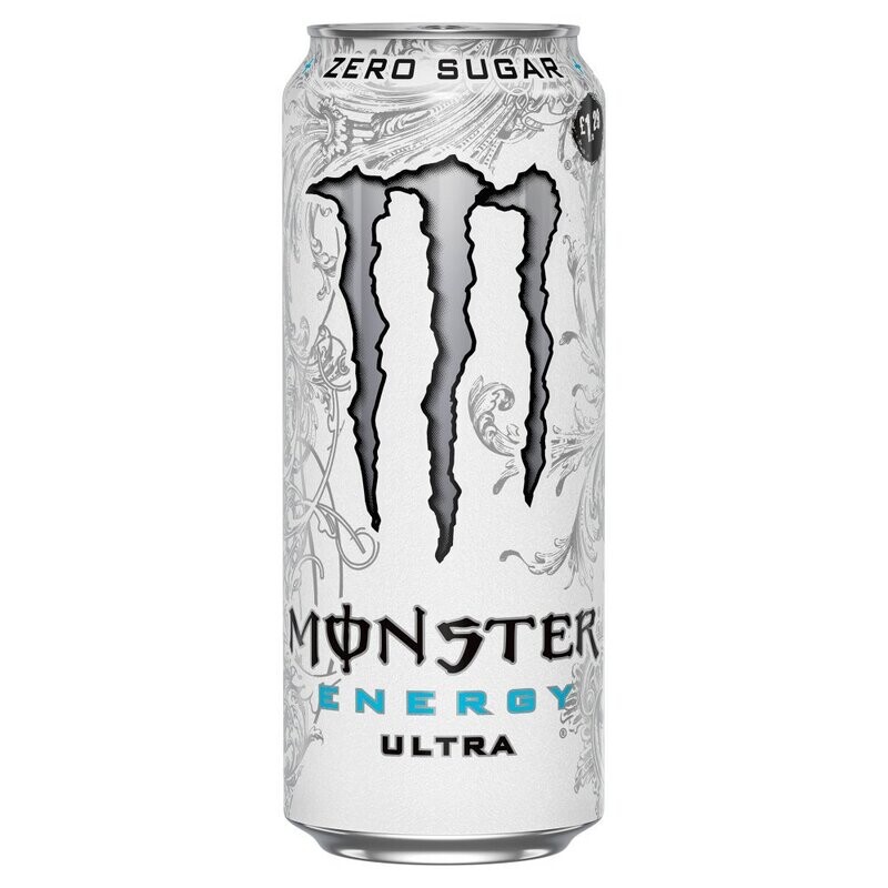 Monster Ultra White Zero Sugar Energy Drink (500ml) - Imported | Sugar Free Energy Boost