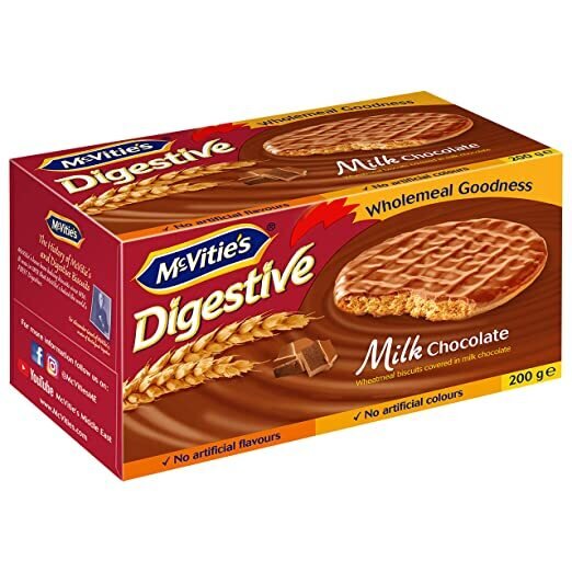 Mcvities Digestive Milk Chocolate Biscuits 200G (Imported From UK)
