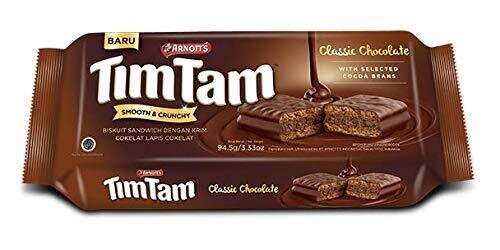 Tim Tam Classic Chocolate Biscuits 81g | Most loved Chocolate Cream Biscuit | Imported | Made in Indonesia