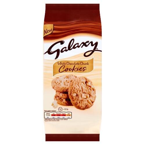 Galaxy White Chocolate Chunky Cookies 180G