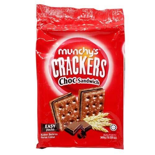Munchys Choc Sandwich Crackers 300G