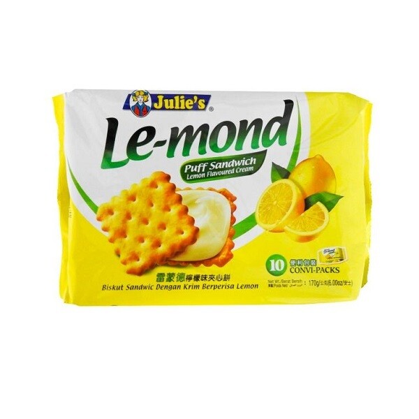 Julie&#39;s Le-mond Puff Sandwich Cheddar Cheese Cream 180gm