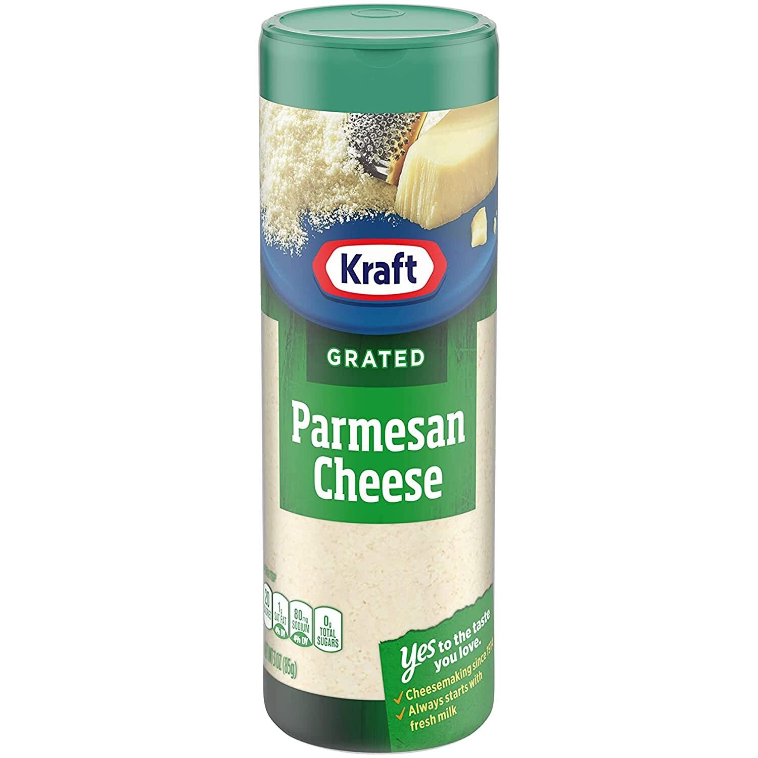 Kraft Parmesan Cheese 100% Grated - 85g (3oz) Imported from USA 