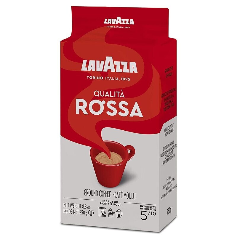 Lavazza Qualita Rossa Ground Coffee (250g) - Imported from Italy