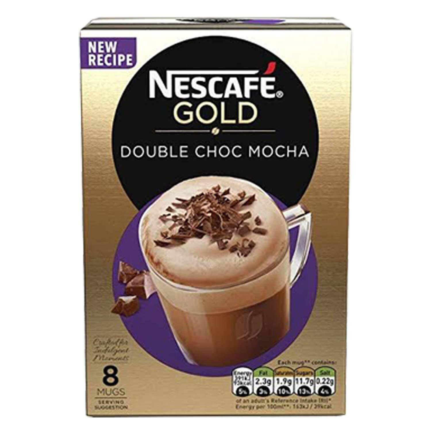 Nescafe Gold - Double Chocolate Mocha Imported ( 8 Pouch) | Imported | Same-Day Dispatch