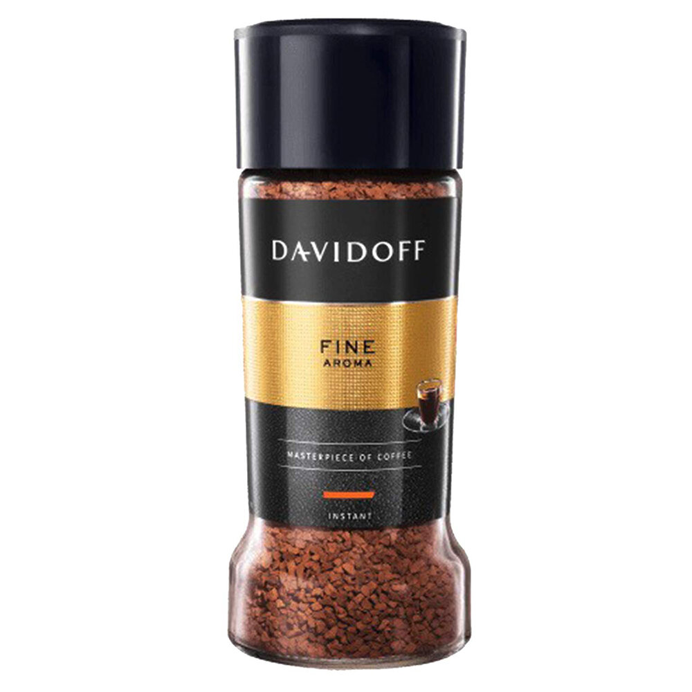Davidoff Fine Aroma Instant Ground Coffee, 100 g Bottle | Imported from Germany