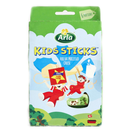 Arla Kids Sticks Cheese (108g) | Fun &amp; Nutritious Cheese Snack (Imported from Denmark)