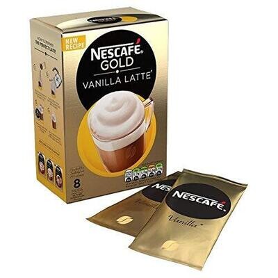 Nescafe Gold- Vanilla Latte Imported ( 8 Pouch)