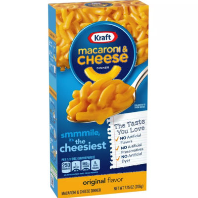 Kraft Macroni &amp; Cheese The Cheesiest Original Flavour 206G | Imported