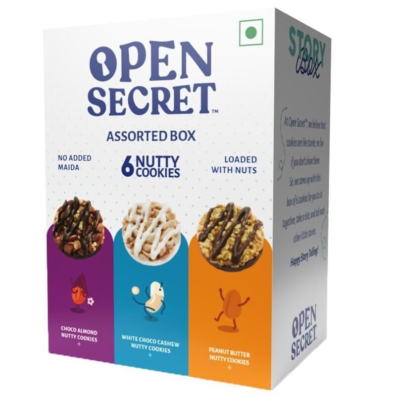 OPEN SECRET ASSORTED COOKIES BOX 75G