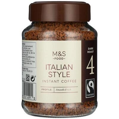 M&amp;S Italian Style Instant Coffee - 4 Dark Roast | Imported