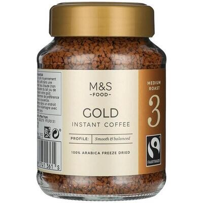 M&S Gold Instant Coffee - 3 Medium Roast