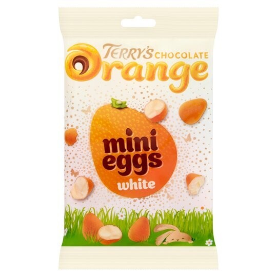 Terry&#39;s Orange White Mini Eggs - 80g