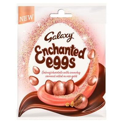 Galaxy Enchanted Eggs 80g | Imported Galaxy Chocolate With Crunchy Caramel Rolled In Rose Gold Enchanted Eggs | Easter special chocolate | Melt-Proof packaging | No-Breakage Proof | Vegetarian