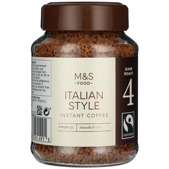 M&S Italian Style Instant Coffee - 4 Dark Roast