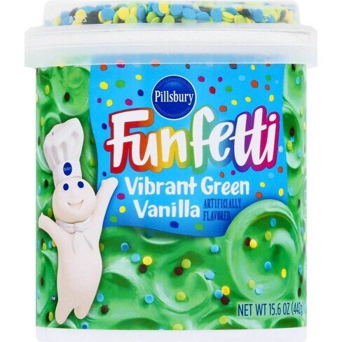 Pillsbury FunFetti Vibrant Green Vannila - 453g