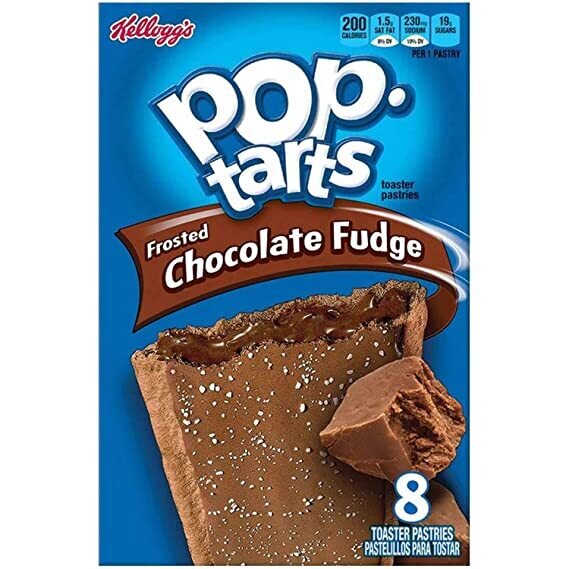 Kelloggs Poptarts Frosted Chocolate Fudge - 384g