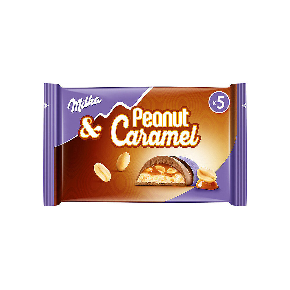 Milka Peanut & Caramel Bars - 185g