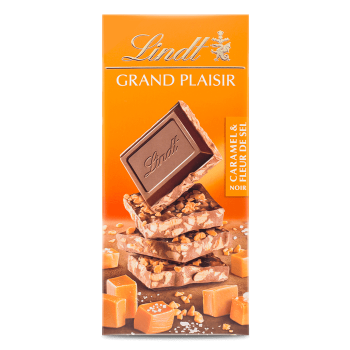Lindt GRAND PLAISIR Caramel Sea Salt Chocolate - 150g