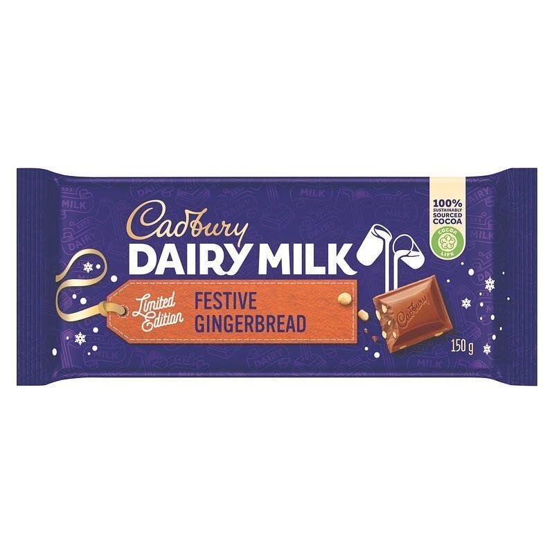 Cadbury Dairy Milk Festive Gingerbread Chocolate - 150g