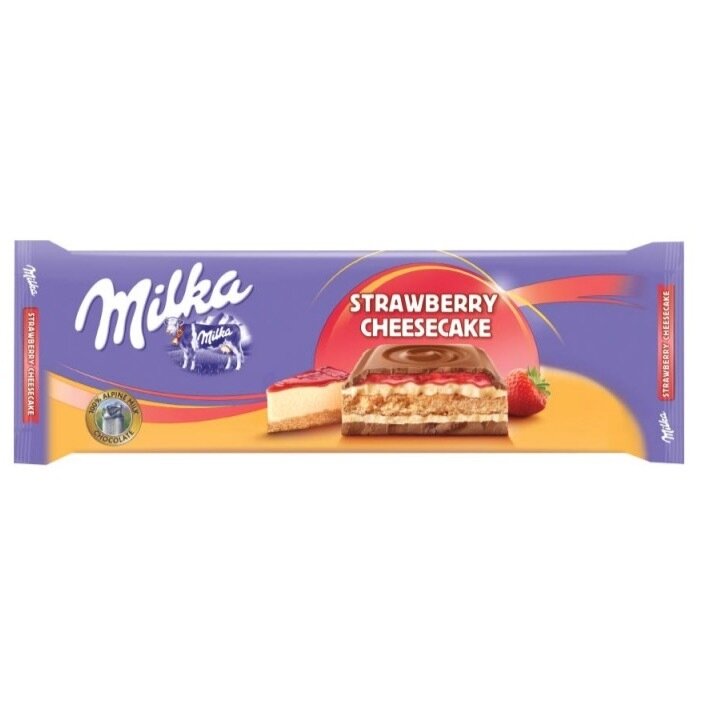 Milka Strawberry Cheesecake Chocolate 300G