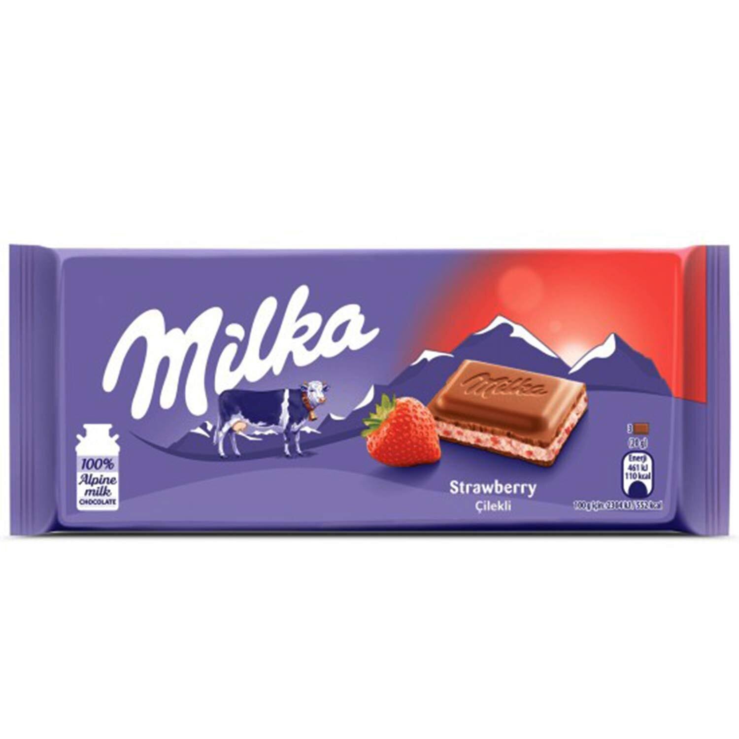 Milka Strawberry Chocolate 100G