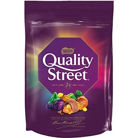 Quality Street Christmas Chocolate Toffees Sharing Bag - 450g