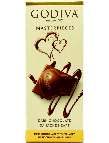 Godiva Masterpieces Ganache Heart Dark Chocolate - 86g