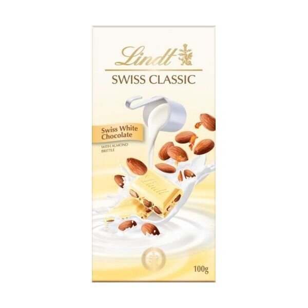 Lindt Swiss Classic Swiss White Chocolate 100G