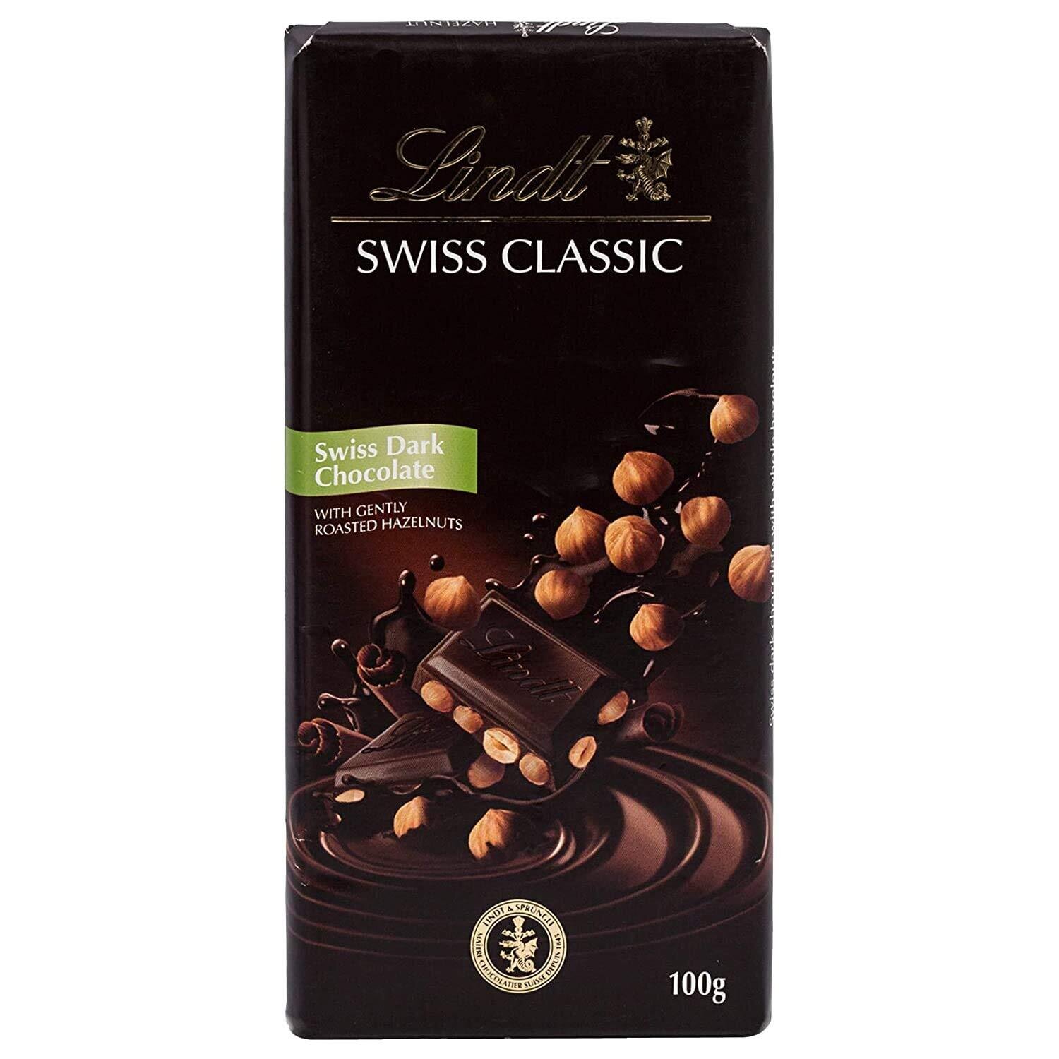 Lindt Swiss Classic Swiss Dark Chocolate 100G