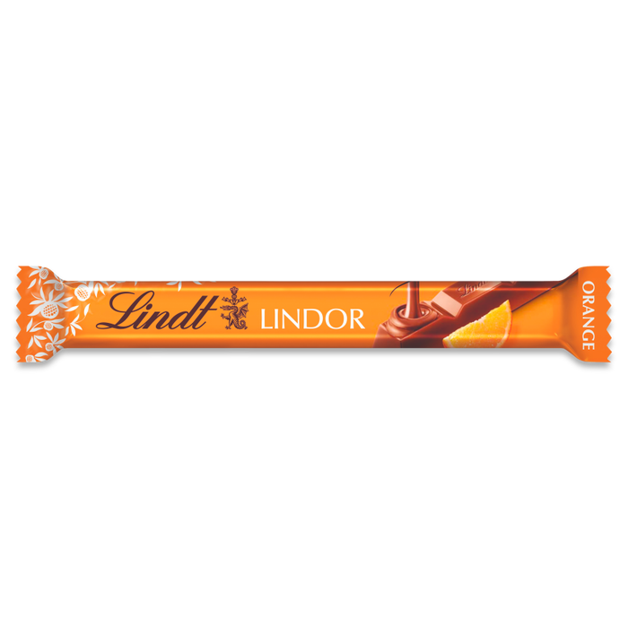 Lindt Lindor Orange Chocolate Bar 38G