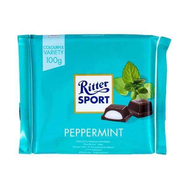 Ritter Sport Peppermint Chocolate 100G | Free Delivery | Same Day Dispatch | Made In Germany | Imported Fine German Chocolate
