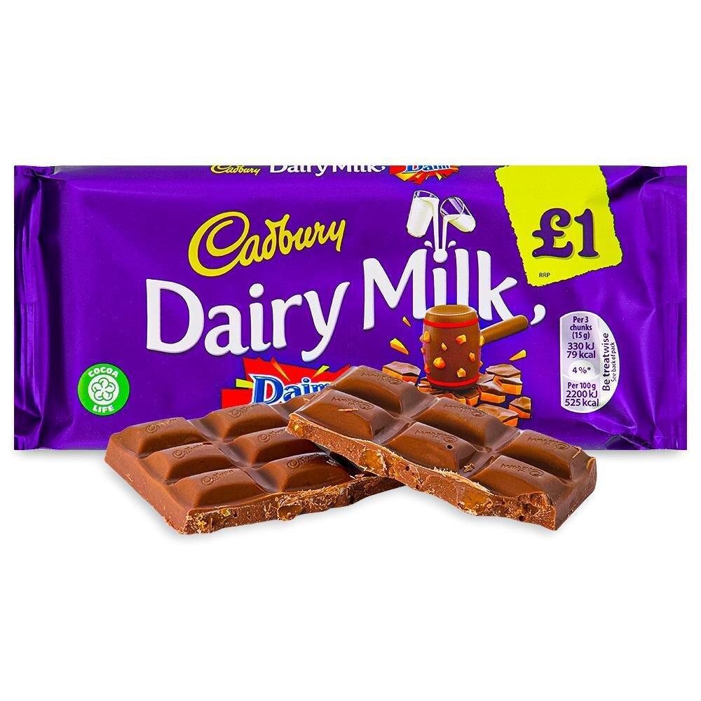 Cadbury Dairy Milk Daim Chocolate Bar 120G