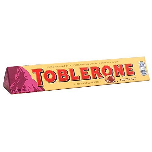 Toblerone 100G - Swiss Milk Chocolate With Raisin And Honey Almond Nougat