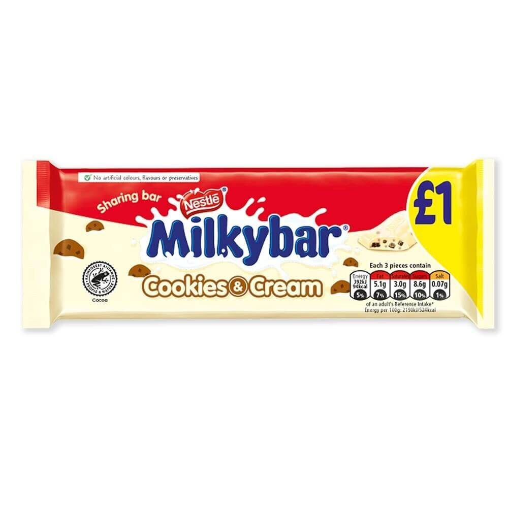 Milkybar Cookies & Cream Sharing Bar 90G