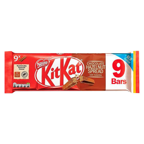 Kitkat Chocolate Hazelnut Spread (9 Bars) 186.3G