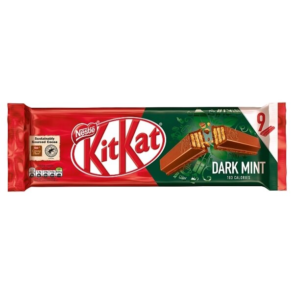 Kitkat Chocolate Dark Mint (9 Bars) 186.3G