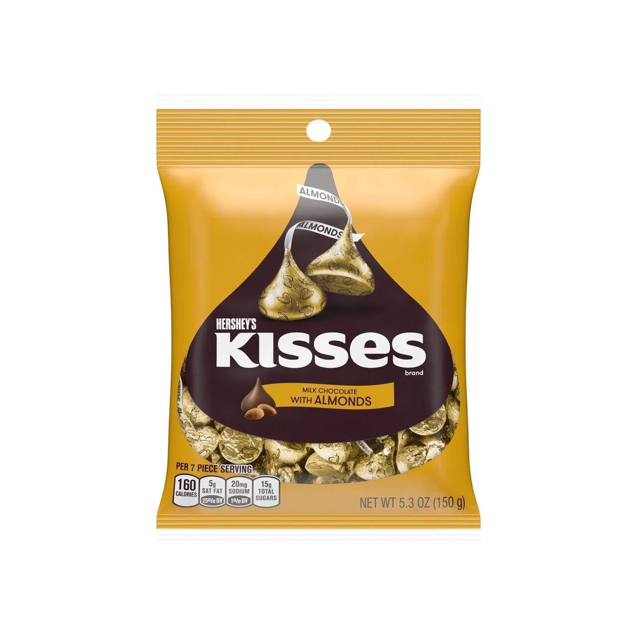 Hersey's Kisses Milk Chocolate With Almonds 150G