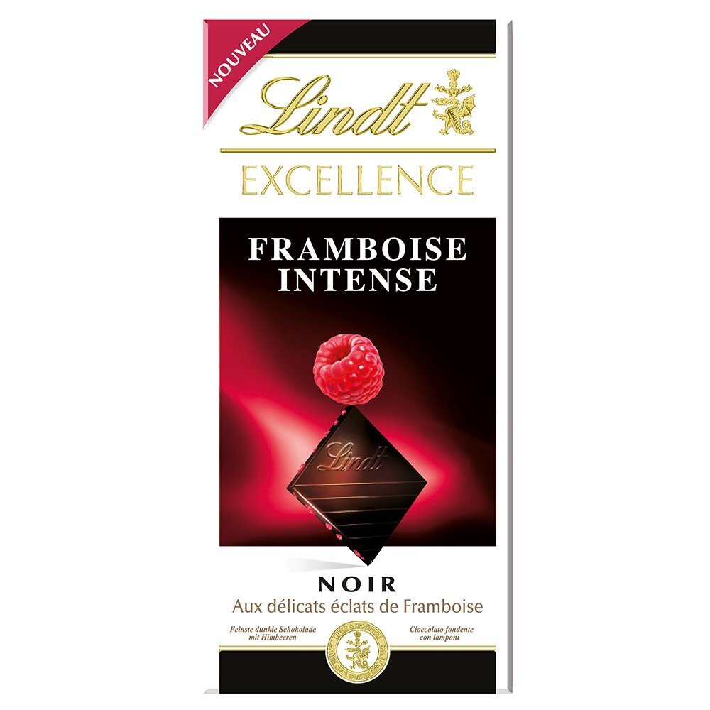Lindt Excellence Raspberry Dark Chocolate, 100 G