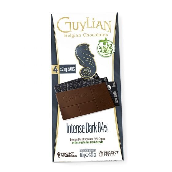 Guylian Belgian Bar 100G (4X25G) Intense Dark 84%