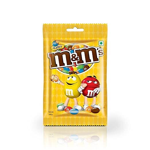 M&M's Peanut Coated With Milk Chocolate, 100 G