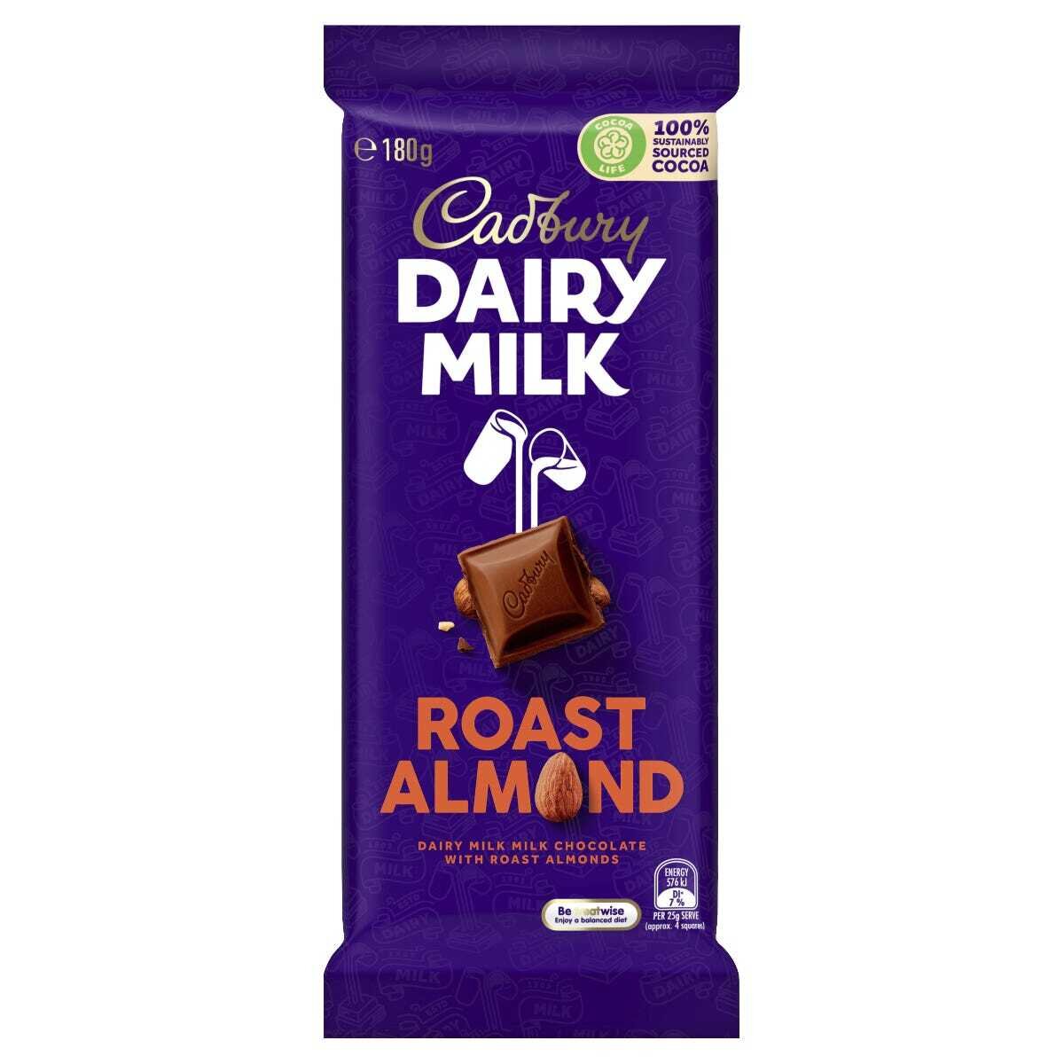 Cadbury Dairy Milk Raostesd Almonds - 180G