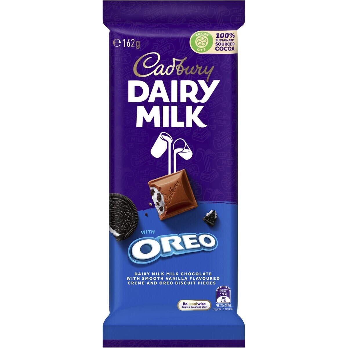 Cadbury Dairy Milk With Oreo 162G